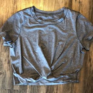 Lululemon Twist Front Cropped Tee